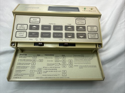 Honeywell chronotherm iii - chronotherm,